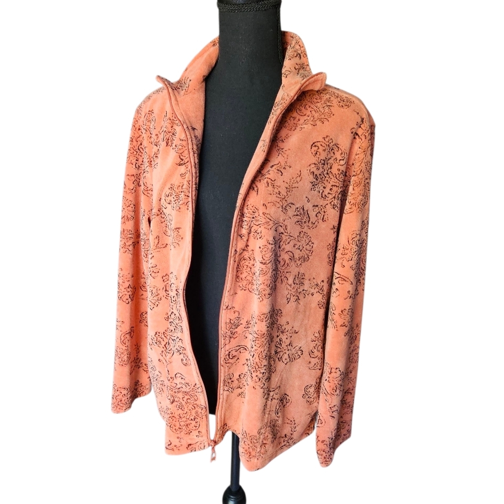 Orange Spa Chico's Women's Jacket Excellent Condition